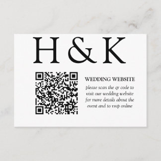 Classic Minimal Old Money Aesthetic Simple Wedding Enclosure Card