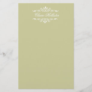 Classic Minimal Personalised Golden Monogrammed Stationery