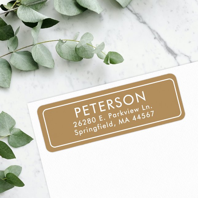 Classic Minimal Return Address Label (Creator Uploaded)