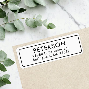 Classic Minimal Return Address Label