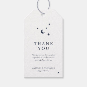 Classic Minimalist Celestial Wedding Gift Tags