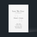 CLASSIC Minimalist Elegance With Photo Save The Date<br><div class="desc">Made for you!</div>