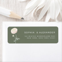 Classic Minimalist Elegant Ranunculus Wedding