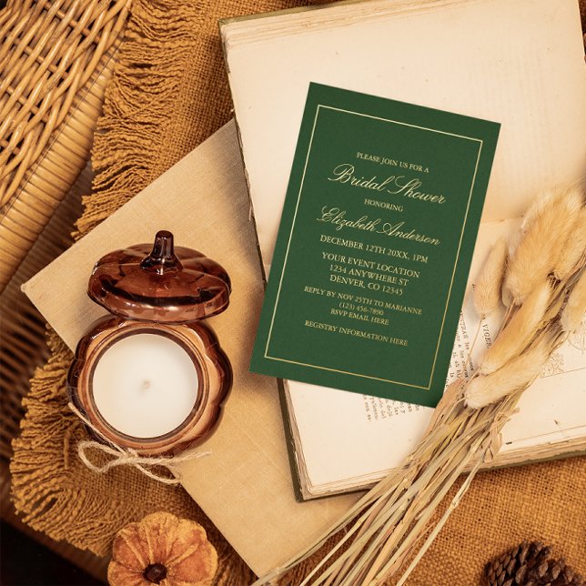 Classic Minimalist Green Bridal Shower (Creator Uploaded)