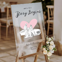 Classic Minimalist Line Art Wedding Welcome