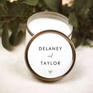 Classic Minimalist Mixed Font Simple Black  White  Round Sticker