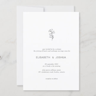 Classic minimalist modern Katrina Invitation