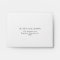 Classic Minimalist Self Addressed RSVP Envelope