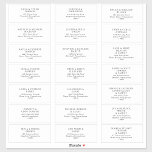 Classic Minimalist Wedding Guest Address Labels<br><div class="desc">These classic minimalist wedding guest address labels are great for a simple and elegant wedding. The black and white vintage typography gives it a classy formal touch. Keep it as is,  or choose to personalise it with artwork or graphics of your choice.</div>
