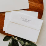 Classic Minimalist Wedding Invitation Envelope<br><div class="desc">This classic minimalist wedding invitation envelope is great for a simple and elegant wedding. The black and white vintage typography gives it a classy formal touch. Keep it as is,  or choose to personalise it with artwork or graphics of your choice.</div>