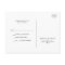Classic Minimalist Wedding RSVP Postcard
