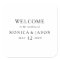 Classic Minimalist Wedding Welcome Square Sticker