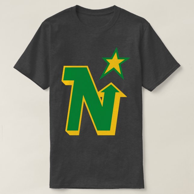 Classic Minnesota North Stars Hockey TShirt 3 (Design Front)