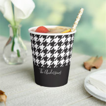 Classic Modern Black and White Houndstooth