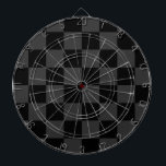 Classic Modern Black & Smoky Black Chequerboard  Dartboard<br><div class="desc">The Black & Smoky Black Chequerboard pattern is a timeless yet contemporary design that exudes sophistication and versatility. Featuring alternating black and smoky black squares, this geometric composition creates a bold yet subtle contrast, making it perfect for fashion, interior design, and accessories. The monochrome aesthetic lends itself to both classic...</div>