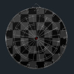 Classic Modern Black & Smoky Black Chequerboard  Dartboard<br><div class="desc">The Black & Smoky Black Chequerboard pattern is a timeless yet contemporary design that exudes sophistication and versatility. Featuring alternating black and smoky black squares, this geometric composition creates a bold yet subtle contrast, making it perfect for fashion, interior design, and accessories. The monochrome aesthetic lends itself to both classic...</div>