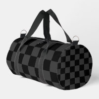 Classic Modern Black & Smoky Black Chequerboard 
