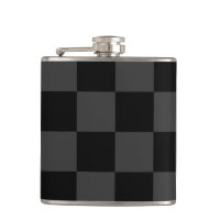 Classic Modern Black & Smoky Black Chequerboard