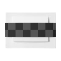 Classic Modern Black & Smoky Black Chequerboard