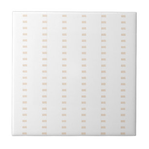 Classic Modern Ceramic Tile Beige & White Square