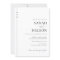 Classic Modern Elegant All In One QR Code Wedding