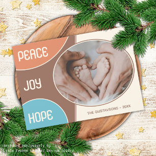 Classic Modern Love Seasons Greetings Holiday Card