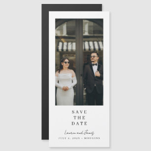 Classic Modern Magnetic Wedding Save The Date