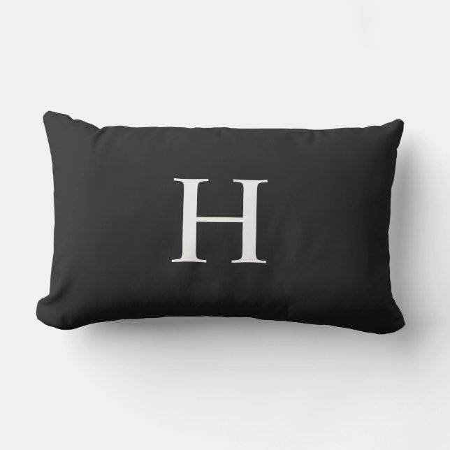 Classic Modern Monogram Lumbar Cushion (Front)