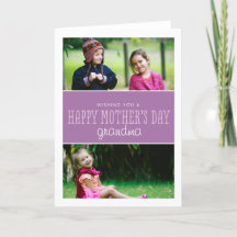 Classic & Modern Mother's Day Photo Card