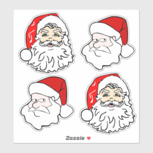 Classic & Modern Santa Faces