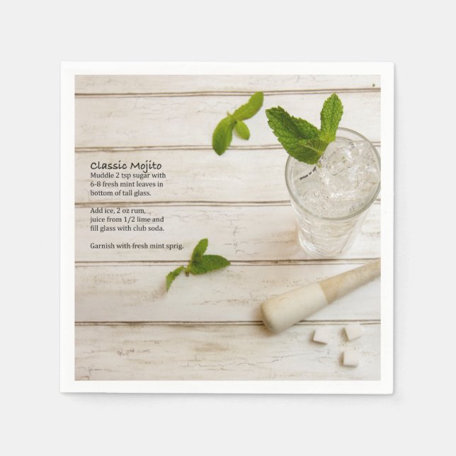 Classic Mojito Napkin (Front)