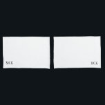 Classic Monogram Custom Pillow Case<br><div class="desc">Classic Monogram Custom Pillow Case</div>