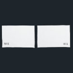 Classic Monogram Custom Pillow Case<br><div class="desc">Classic Monogram Custom Pillow Case</div>