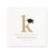 Classic Monogram K And Graduation Cap Grad Party