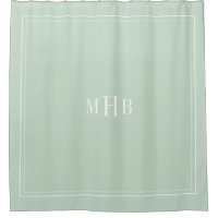 Classic Monogram on Light Seafoam Custom Colour