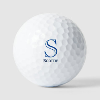Classic Monogram Personalised Golf Balls Custom