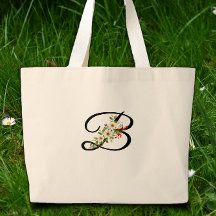 Classic monogram red white flower mother gift