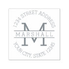 Classic Monogram Serif Name and Return Address