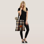 Classic Monogram Stylish Plaid Black Red & Beige