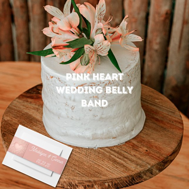 Classic Monogram Wedding Invitation Belly Band (Creator Uploaded)