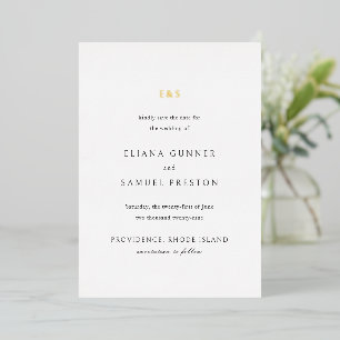 Classic Monogram Wedding Save the Date