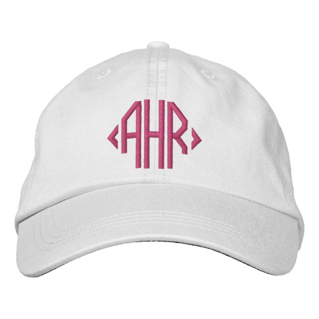 Classic Monogrammed Embroidered Hat (Front)