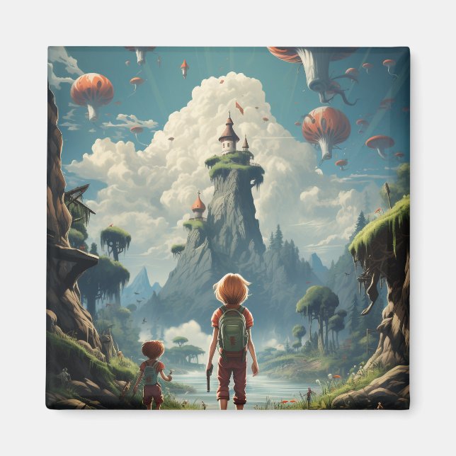 Classic monster cartoon magnet (Front)