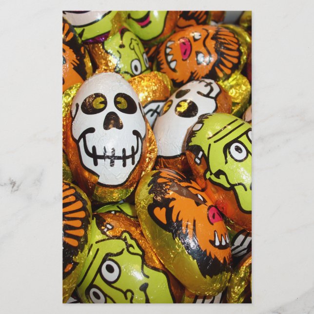 Classic Monsters Foil Candy Stationery (Front)