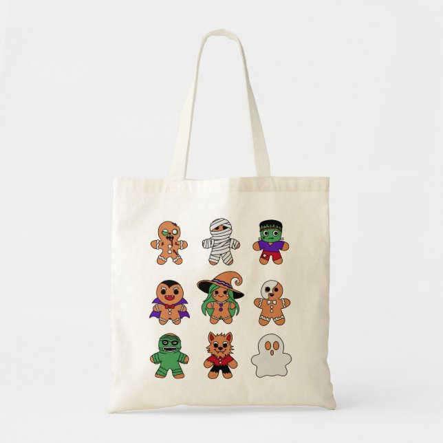 Classic Monsters Gingerbread Men Tote Bag (Front)
