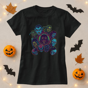 Classic Monsters Retro Horror Night T-Shirt