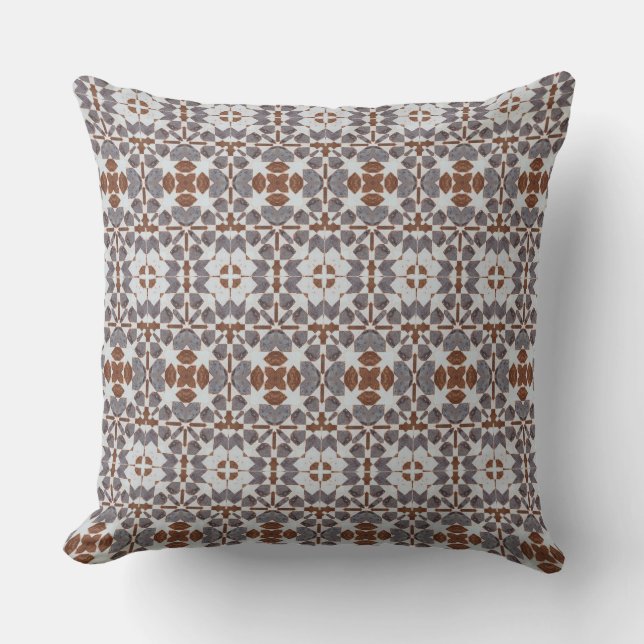 Classic Moroccan Geometric Decorative Patterns Cushion (Front)