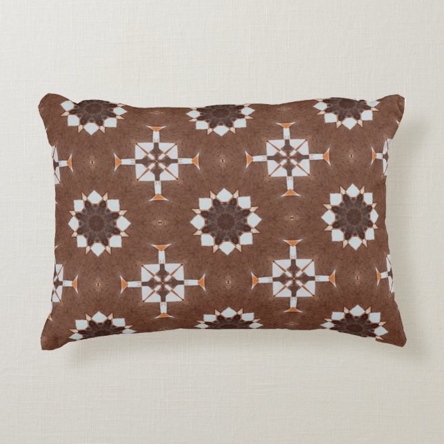 Classic Moroccan Geometric Decorative Patterns Decorative Cushion (Front)