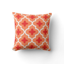 Classic Moroccan Tile, Mandarin Orange