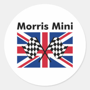 Classic Morris Mini Round Sticker